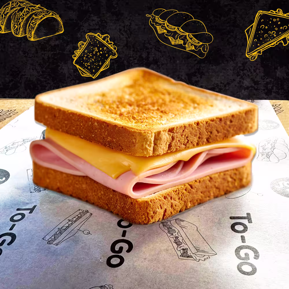 Pan Miga Jamon y Queso